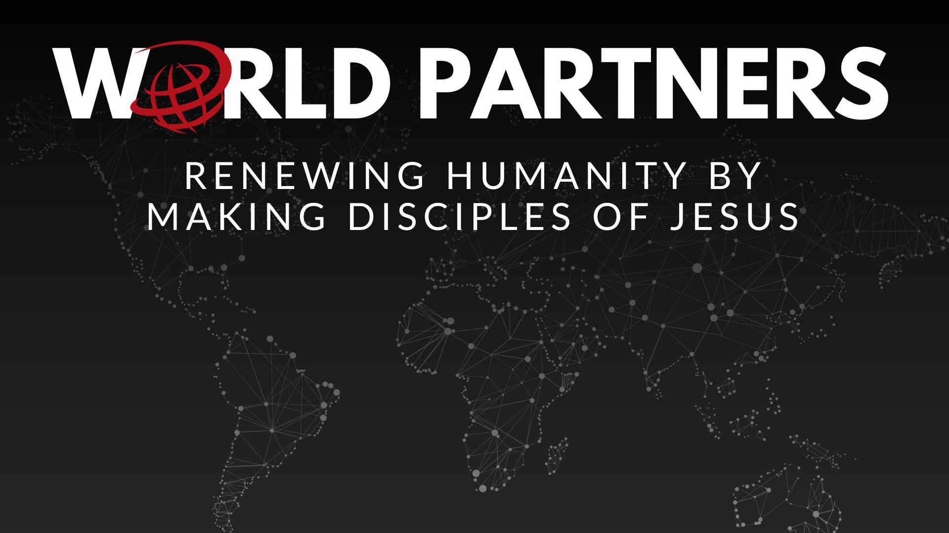 World Partners logo overlaid on a world map